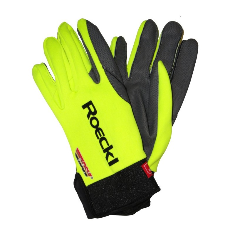 Racing hansker Roeckl Lit neon gul Racing hansker Roeckl Lit neon gul
